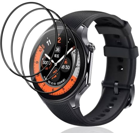 Phlleyaa Protector de pantalla para Oppo Watch X Cristal Templado [3 unidades],Dureza 9H,Fácil montaje,Sin burbujas,Antiarañazos Protector para Oppo Watch X Vidrio Templado