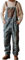 Rexcyril Salopette da lavoro da uomo in denim, stile vintage, a contrasto, con tasche grandi, Blu, 34