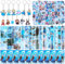 YISKY Frozen Kindergeburtstag Party Mitgebsel, 84 Stück Frozen Geburtstags Mitgebsel Set, Elsa Party Favors Set, Frozen Schnapparmband Kinder, Frozen Party Mitgebsel, für Kindergeburtstag Party