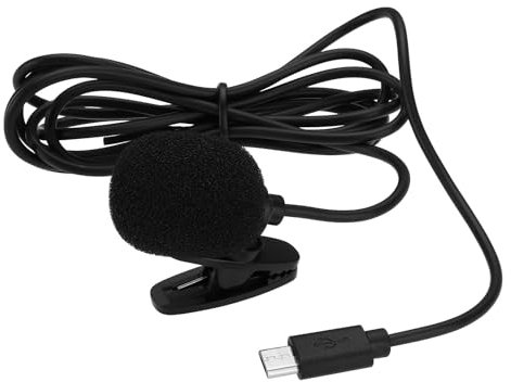 OTOTEC 1 microfono esterno USB tipo B per fotocamera sportiva, compatibile con Brave 4 Pro V50 X V35 V39, 1,5 m, nero