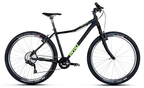 TechniBike PYRO TWENTYSEVEN.5 - Leichtes 27,5 Zoll Bike für Jugendliche und Erwachsene (PYRO Lenker - 640 mm, Sun Race 10-Gang Kettenschaltung, Alu Laufräder, ergonomischer Sattel, 9,6 kg)