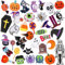 36 Stück Halloween Herbst Bügelbilder Halloween bestickt Nähen Applikation Reparatur Patch Niedlicher Totenkopf Kürbis Geist Schwarze Katze Hexe Fledermäuse DIY Handwerk für Kleidung Jacke Jeans Hosen