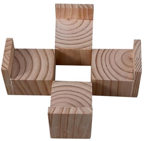 Rehausseurs de meubles, rehausseurs de lit robustes en bois massif, 4 pieds de table, pieds de canapé, hauteur de levage de 3 à 20 cm, for tables de chevet (hauteur augmentée de 12 cm à 20 cm)(A 15cm