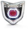 LED-Scheinwerfer-Set, kompatibel mit Motorrad, kompatibel mit Scheinwerfern Yamaha FZ1N 2006-2012 (Rotes Demon Eye)