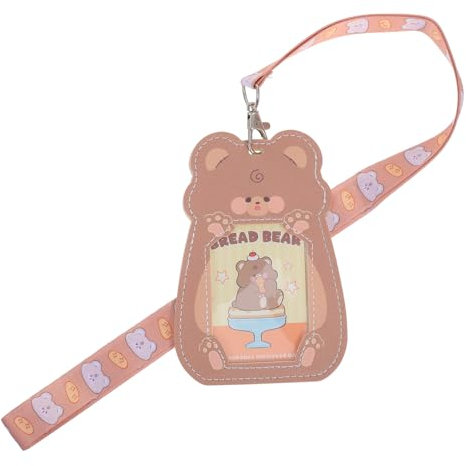 Sewroro Kawaii Lanyard Avec Porte-cartes Animaux Mignons Étui Transparent Pour Id Badge De Travail Cartes De Crédit Et Photocards Avec Cordon Pour Femmes Filles Enseignants Et Étudiants