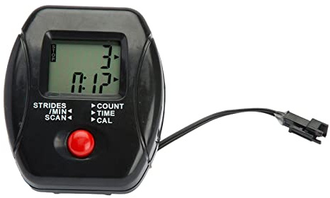 Universal-Ersatz-Monitor-Tachometer für stationäre Fahrräder, digitaler Fahrradcomputer mit Zeit-, Geschwindigkeits-, Entfernungs-, Kalorienanzeige, PP-Material, Schwarz