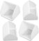 Garneck 4 Piezas Cubierta Impermeable para Pila De Carga Cubierta De Enchufe Resistente a La Intemperie Cubierta Impermeable del Zócalo Tapa De Enchufe De Baño Páginas Blanco