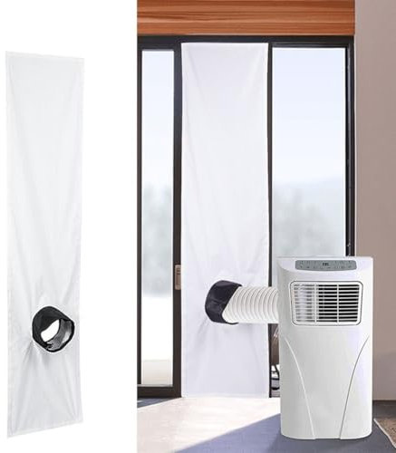 Joint de fenêtre pour climatiseur mobile, kit de joint de fenêtre réglable pour unité de climatisation mobile et sèche-linge - Joint d'obturation d'air chaud (3 mètres)