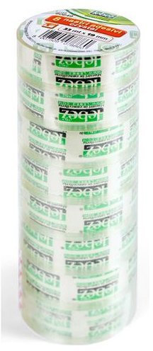 Lebez Confezione 8 Nastri Adesivi Crystal 33 mt x 19 mm