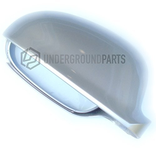 UNDERGROUND PARTS Metallic Reflex Silver LA7W Door Wing Mirror Cover Right Drivers Side for VW Golf mk5 2004-2008