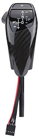 Elerose Automatischer LED Schaltknauf Manueller Schaltknauf für E90. E90 LCI Limousine 2006-2011(Kohlefaser)