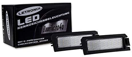 letronix SMD LED Kennzeichenbeleuchtung Module mit E-Prüfzeichen Kompatibel mit: i30 PD / i30 N i30N PD / i30 Fastback PD auch N/Tucson Typ NX4 ab 2020 / Rio Typ YB/Niro