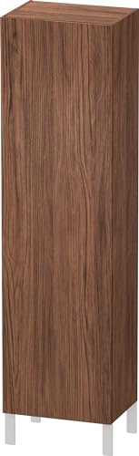 Duravit L-Cube Hochschrank, Breite 500mm, Tiefe 363mm, 1 Tür, Anschlag Links, LC1181L2121, Farbe: Nussbaum Dunkel