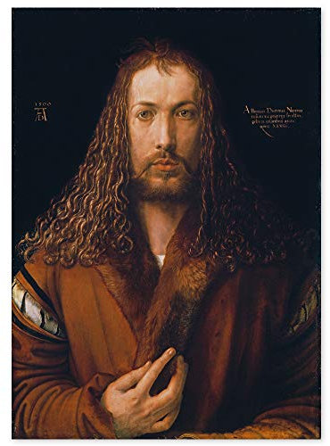 JUNIWORDS Poster, Albrecht Dürer, Selbstbildnis im Pelzrock, 30 x 41,5 cm