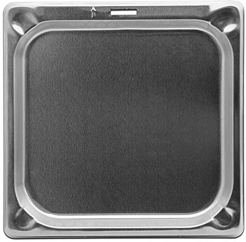 intergrill Zubehör Gastroschale Elektrogrill Pure XL/XLc 27,3 x 27,7 cm | Edelstahl Schale | Auffangschale Fettschale | Ideal für BBQ und Küche