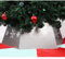 Blissun Metall Weihnachtsbaum Ring Weihnachtsbaum Kragen mit Gedruckt Schneeflocke Weide Baum Rock Basis Ständer für Weihnachtsbaumschmuck (Silber)