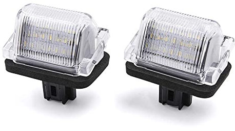 NSLUMO 2 Stück Weiß Klare LED Kennzeichenleuchte Für M/azda 5 2012-2014 CX-9 2007-2015