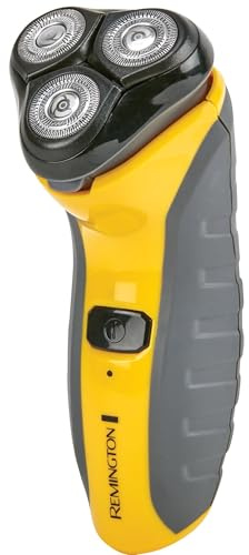 Remington Virtually Indestructible Rotary Shaver 5100, Electric Razor for Men, 100% Waterproof Design, Yellow