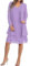 Minetom Femme Robe De Soiree Fête Dentelle Dress De Ceremonie Mariage Cocktail sans Manche Tulle Boléros Demoiselle d'honneur Robe J Violet 46