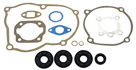Dichtsatz + Wellendichtringe kompatibel mit Puch Maxi N S E50 Motor neues Modell 3-Lager Anroll/Kickstart