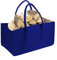 Heavyoff Filztasche Kaminholztasche Filztaschen auch als Einkaufstasche verwendbar, aufbewahrung Filz, Filzkorb für Kaminholz, Holz, Zeitungen, Kleidung, Blau, 50x25x25cm