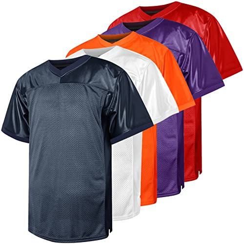 Blanko-Fußballtrikot, 90er-Jahre-Hip-Hop-Sport-Mesh-Übung, einfarbiges Fußball-Trikot, Navy, L
