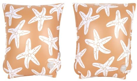Swim Essentials Schwimmflügel - Schwimmflügel - 0-2 Jahre - 0-15 kg (Beige Seesterne)