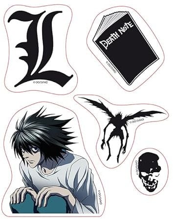 ABYSTYLE - Death Note Aufkleber Symbole Death Note 16 x 11 cm