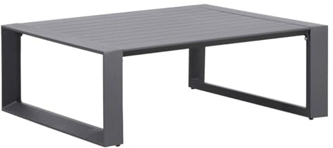 Hespéride - Quadratischer Beistelltisch Allure Graphit - 97 x 97 x 37 cm - Graphit