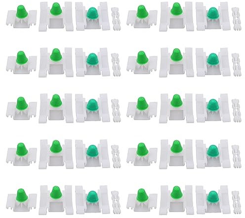 Clips de fixation pour moulures latérales - Clips de fixation pour barres de toit - Clip de montage - Support de bande de protection - Pince de porte - Pince avec douille pour Golf 3