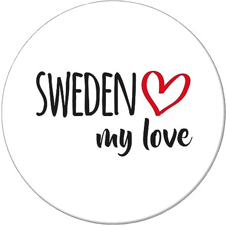 Huuraa Magnet Sweden My Love Geschenk 59mm Kühlschrankmagnet Flaschenöffner Sweden Geschenkidee