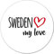 Huuraa Magnet Sweden My Love Geschenk 59mm Flaschenöffner Sweden Geschenkidee