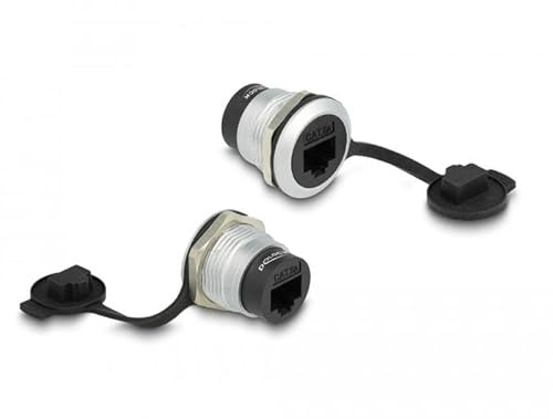 DeLOCK Integrierter RJ45-Stecker Cat.6A mit Staubschutzkappe