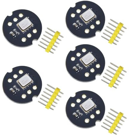 RUIZHI INMP441 Omnidirektionales Mikrofon Modul 5 Stück INMP441 Omnidirektionales Mikrofon I2S-Schnittstelle Digitales Ausgangssensormodul Unterstützung ESP Arduino