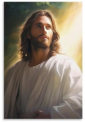 FireDeer Wandkunst, Motiv: Christus Jesus, Lebenskind Gottes, katholischer, christlicher Herr, Gemälde, religiöses Bibelbild für Wohnzimmer, Kirche (2 schöne Jesus, 40,6 x 61 cm, ungerahmt)