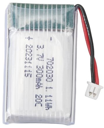 RiToEasysports 702030 RC Lithium Battery,3.7V 300mAh 20C RC Drone Helicopter Airplane Battery with PH1.25 Straight Plug for RC Drone Helicopter Airplane