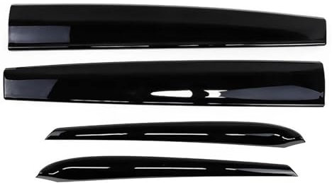 Auto Dekoration Für Tesla Für Modell 3 2021 2022 2023 Carbon Fiber ABS Center Console Trim Für Modell Y 2019-2023 Auto Zubehör Auto Dekorative Abdeckung Zubehör Innenraum ( Farbe : Pearl black 4pcs )