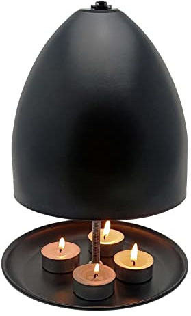 Tea Light Oven Metal Radiator Tea Light Candle Heater Double Walled Tealight Heater Double-layered Candle Heater for Indoor Bedroom Garden Patio Decor