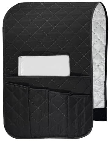 Ginobili Sofa Remote Control Holder Non-Slip Armchair Holders for Couch Recliner with 5 Pockets for Book Etc