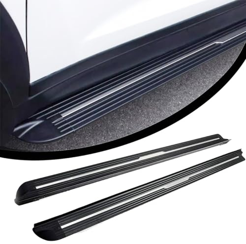 2 pedane laterali in alluminio nero per JEEP RENEGADE 2015-2026 pedana (con staffa)