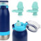 2pcs Bite Valve Spout Replacement for Ello Emma 14oz Kids Water Bottle, Silicone No BPA Water Bottle Mouthpiece Lid Replacement Compatible with Ello Emma 14oz Accessories Parts(Blue)