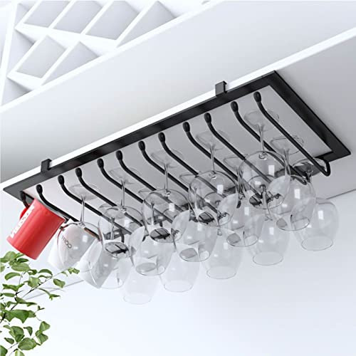 Portabottiglie Portabottiglie, Calice in Vetro, Portabottiglie per Vino, Organizer per Bicchieri, Ripiani in Ferro Battuto, Espositore, Mobile, Portabottiglie Capovolto - Nero, Oro, Bianco, Marrone