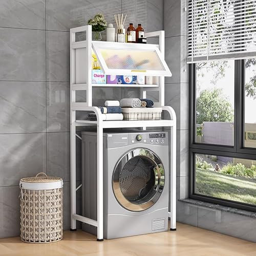 Elitix Mini-Kühlschrankständer Robuster Waschmaschinenständer, Kompakter Kühlschrankständerschrank für Wohnheim Oder Pflegeheim, Küchenregal für Mikrowelle und Kaffeebar(Style A)