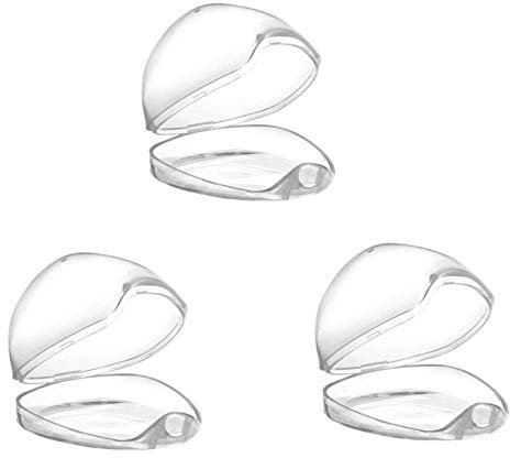 Schnulleretui - Schnullerhülle, Schnullerhülle aus transparentem Thermoplast-Polymer, Bibs, multifunktionale Brustwarzenhalterung für Baby mit 3 Teilen - tragbares Zubehör Antipol