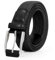 VONMELLI Cintura Elastica Uomo Intrecciata Unisex per Uomo e Donna Cinturino Elasticizzato in Tessuto con Fibbia in Lega di Zinco Cintura Uomo Casual per Jeans, Pantaloni e Golf Nero M