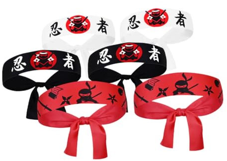 MUELODSIC 6 Stück Stirnband Karate-partygeschenke Karate-stirnbänder Für Polyester