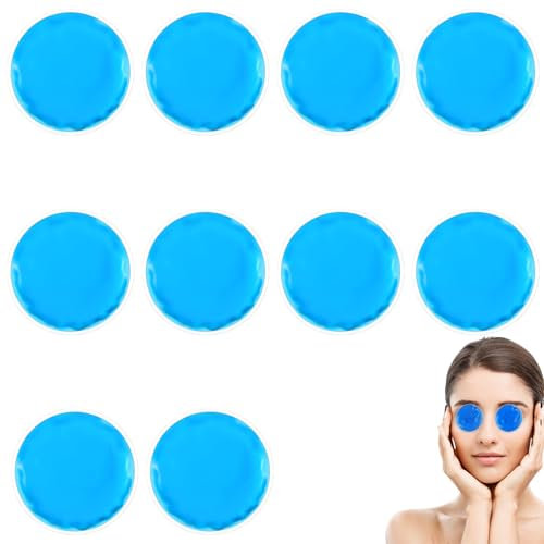 10 Stück Kühlpads,Kühlpads Augen,Kühlakku Gel, Weisheitszahn Kühlkompresse,Kühlpads Gesicht,7cm Wiederverwendbare Gel Kühlpack, Für Augen Weisheitszähne Schönheit Schmerzlinderung Zahnschmerzen Fieber