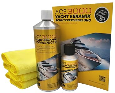 ACS3000 Boot Yacht Keramik Schutzversiegelung Set, 125ml Versiegelung und 500ml Vorreiniger, für ältere Lacke