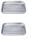 Lot de 2 poêles pour barbecue au gaz et au charbon de bois, 34 x 24 cm, en acier inoxydable, réutilisable pour une expérience de cuisson plus propre