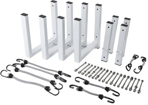 Cerlyiont RV Side Mount Ladder Rack Heavy Duty 200lbs Capacity Trailer Exterior Side Wall